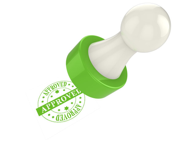 绿色的邮票批准图片下载