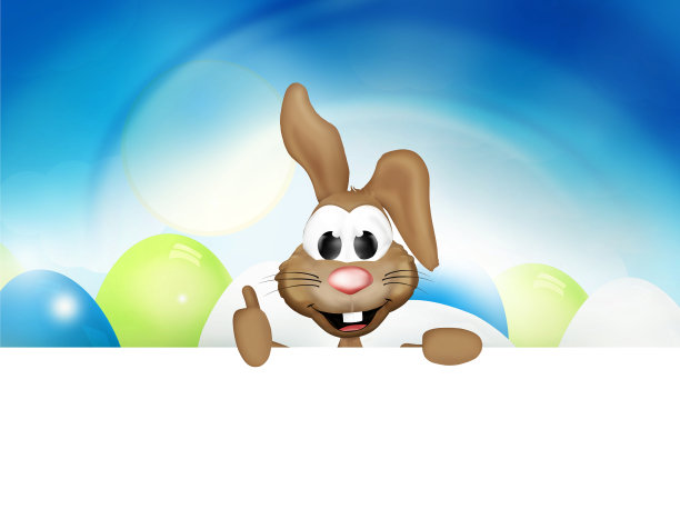 复活节兔子快乐复活节时间可爱的动物图片下载