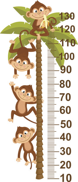 手掌上有猴子的生长指标图片下载