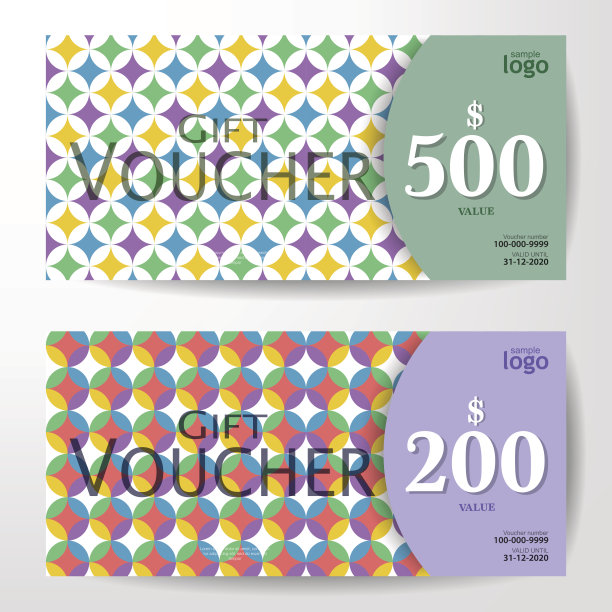 Premium礼品券模板矢量插图eps 10图片下载