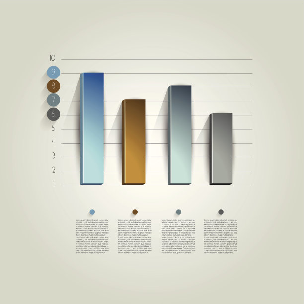 商业3D设计图形的例子。信息图图表。图片下载