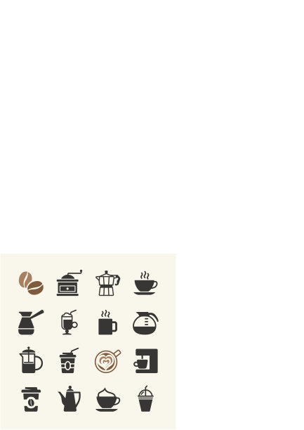 咖啡-网络图标集图片下载