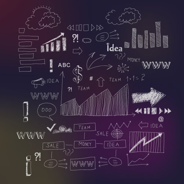 现代商业灵感概念手绘涂鸦图标图片下载