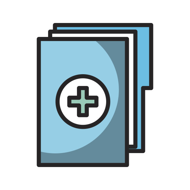 阴影病历文件夹图片下载