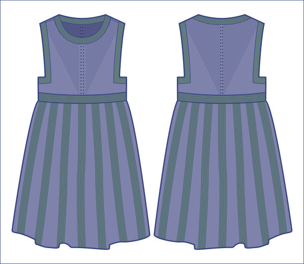 针织蓝色裙子图片下载