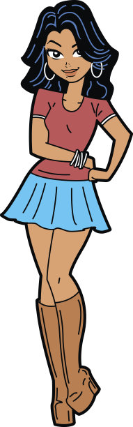 漂亮的民族青少年模型图片下载