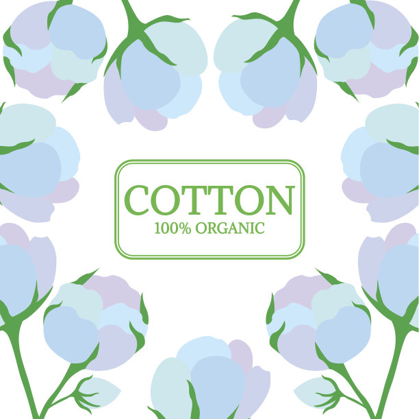 棉花方形旗帜在颜色2素材图片