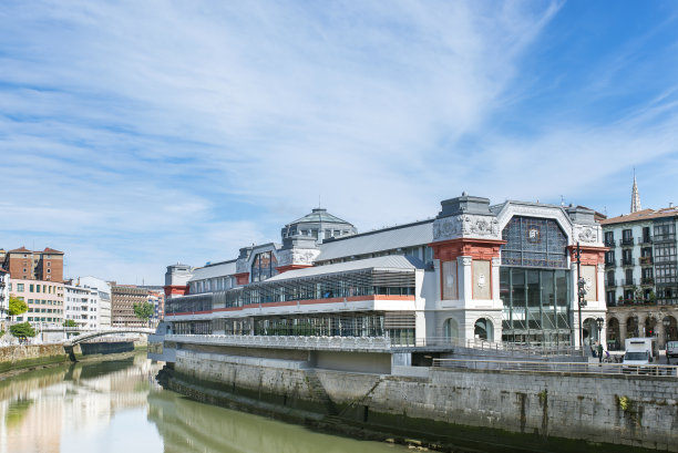 西班牙巴斯克地区毕尔巴鄂的门面。图片下载