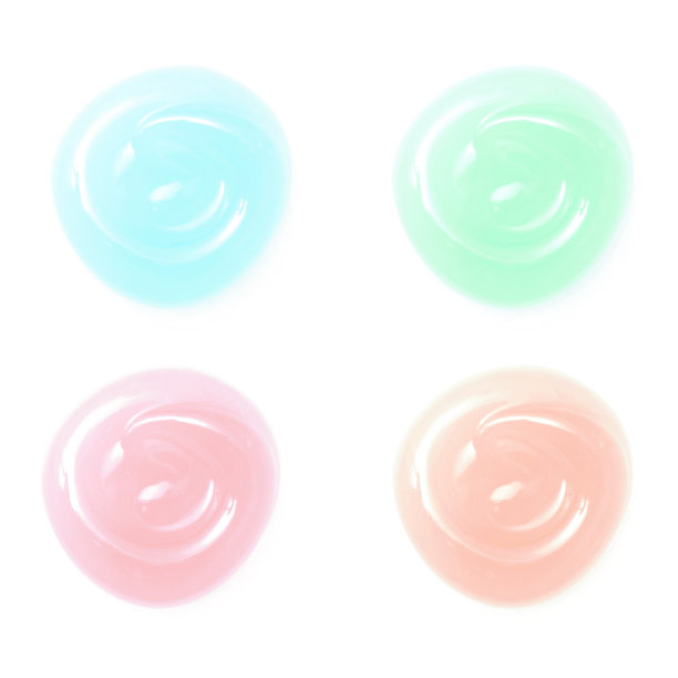 彩色化妆品。白色样品图片下载