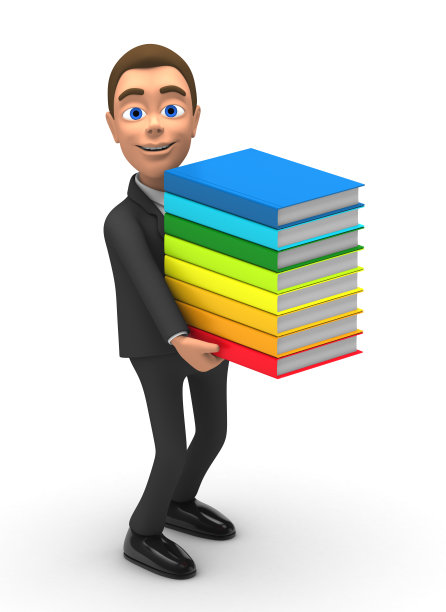 商人拿着一叠书图片下载