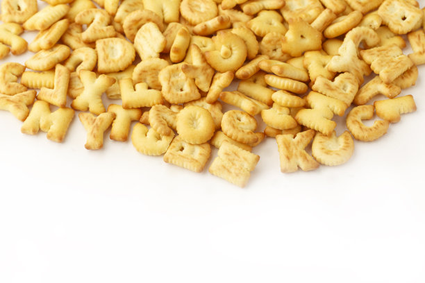 白底上的饼干图片下载