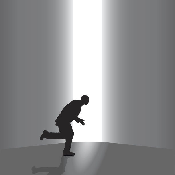 矢量剪影的商人。图片下载