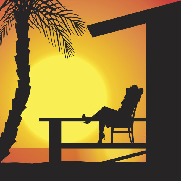 矢量剪影的女孩。图片下载