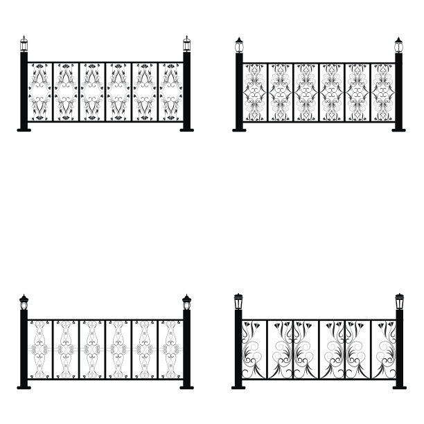 围栏矢量图标集图片下载