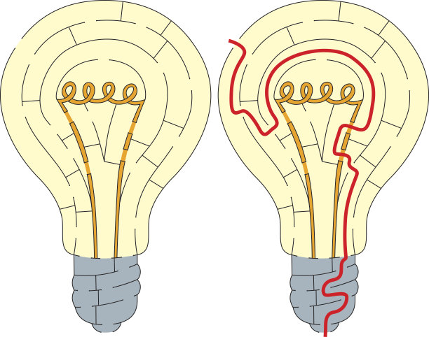 简单的灯泡迷宫图片下载