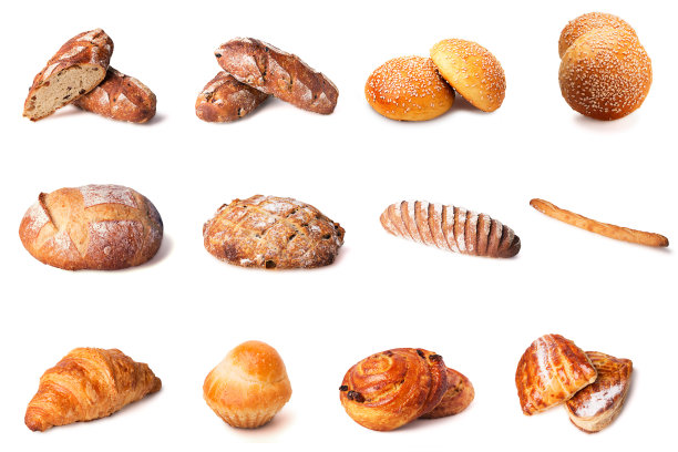 一组面包的图像图片下载