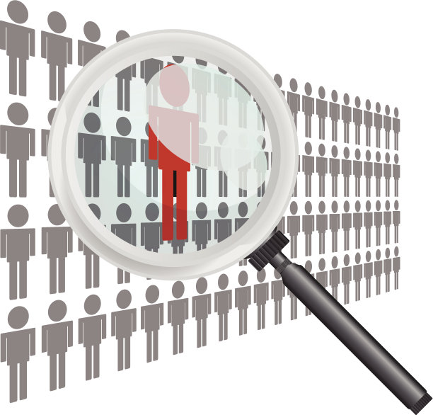 用放大镜搜索人类图片下载