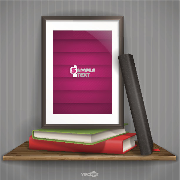 木架与相框图片下载