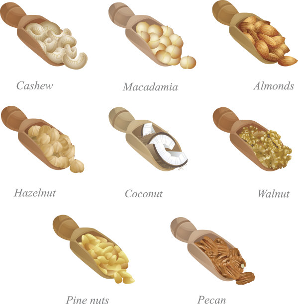 八个铲子，里面有坚果。第一部分图片下载
