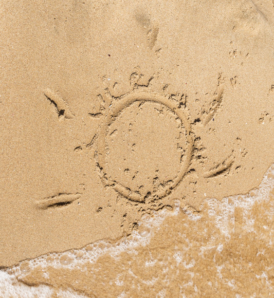 阳光涂上沙子图片下载