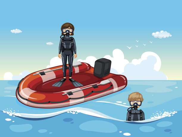 人们在海里潜水图片下载