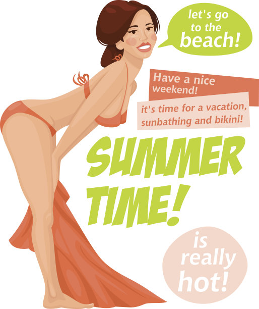 夏日的女孩图片下载