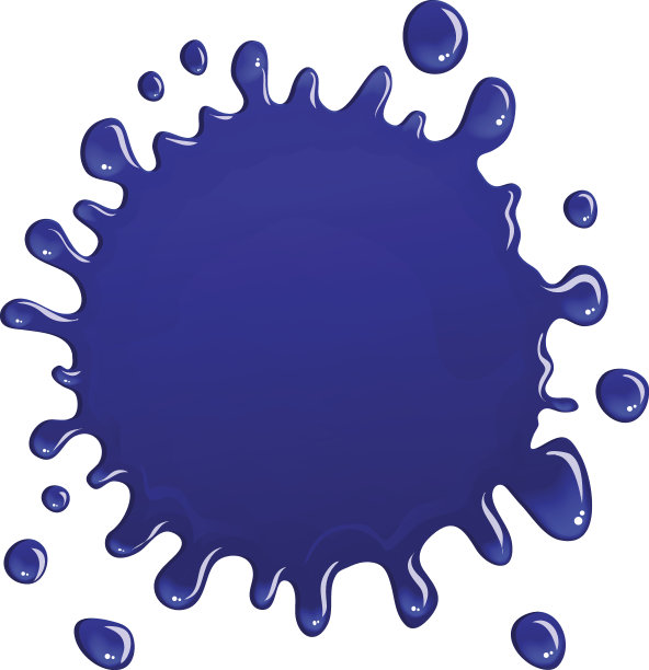 白色背景上的墨斑图片下载