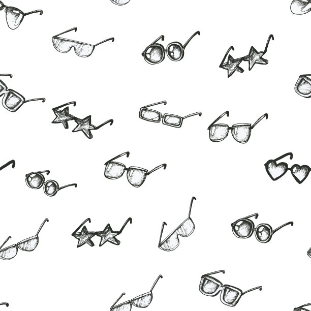 无缝图案太阳镜图片下载