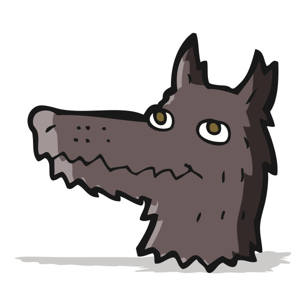 卡通狼的头图片下载