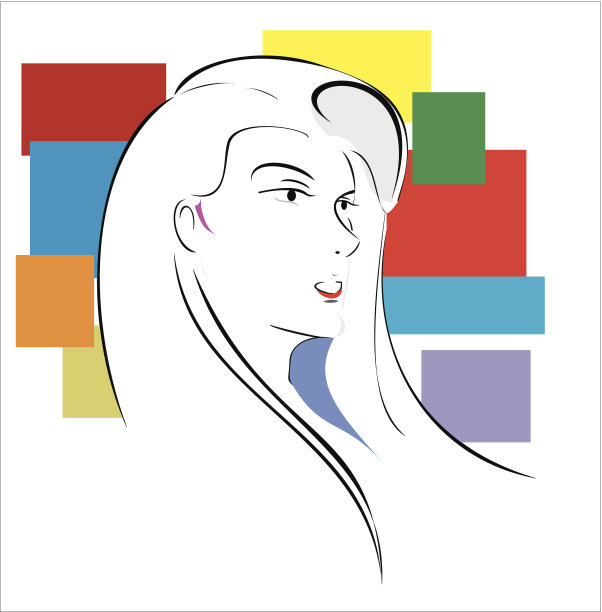 美丽的长发女士图片下载