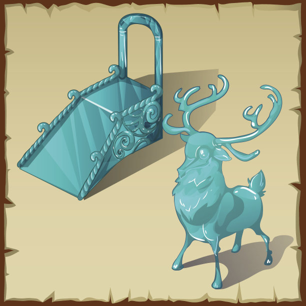 两个玩具的冰形式的圣诞人物图片下载