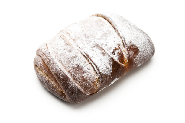 白色背景上的甜面包图片下载