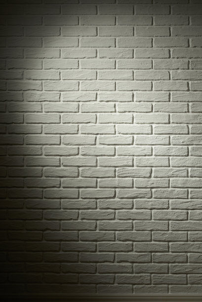 白色砖墙，光影效果，抽象背景照片图片下载