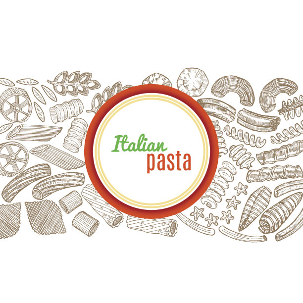 矢量模板与手绘面食图片下载