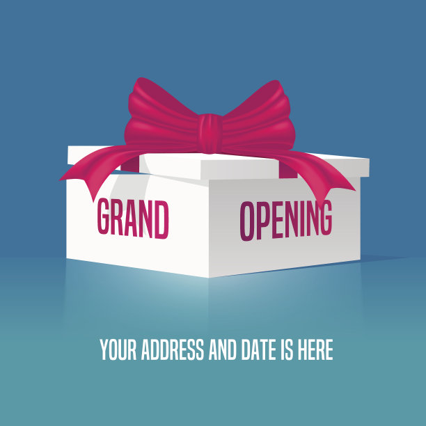 盛大的开幕矢量插图，背景图片下载