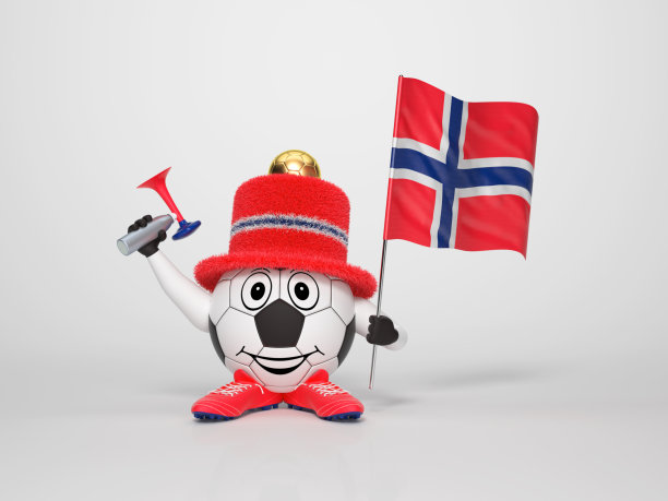 足球角色球迷支持挪威图片下载