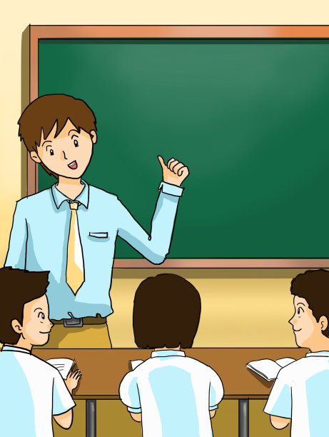 老师用黑板教孩子们图片下载