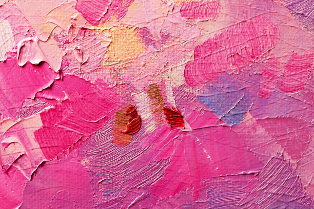 抽象油画在画布上的纹理，背景图片下载