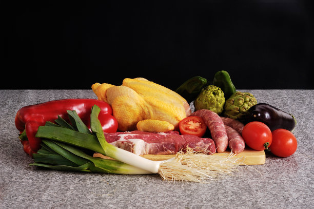 肉类和蔬菜仓库图片下载