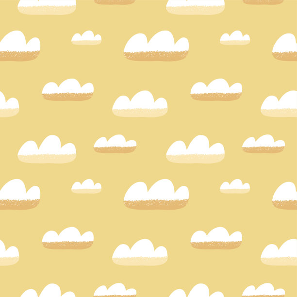 卡通云无缝图案。图片下载