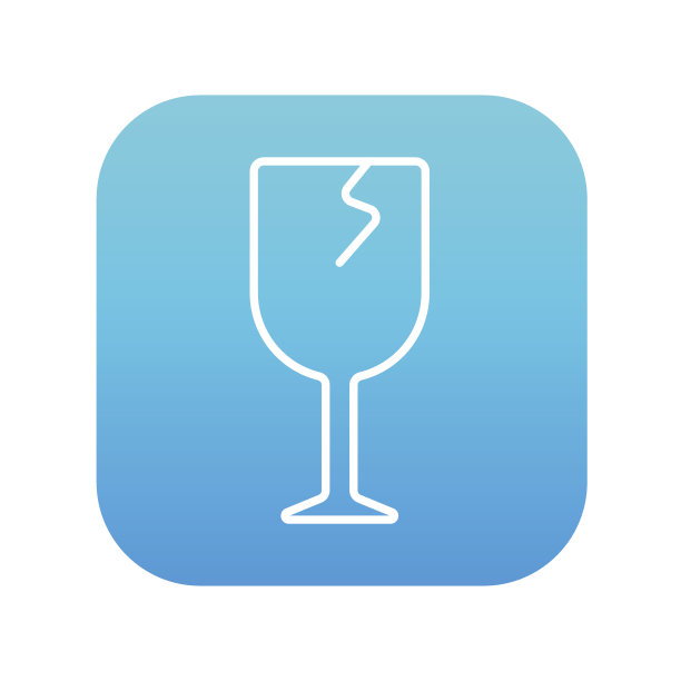 破碎的玻璃线条图标图片下载