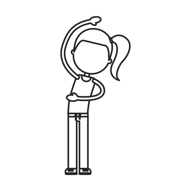 健身女性伸展身体图片下载