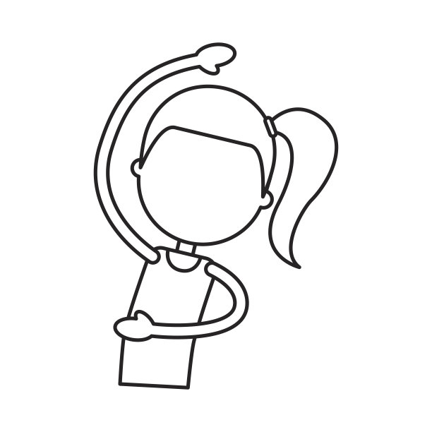 健身女性伸展身体图片下载