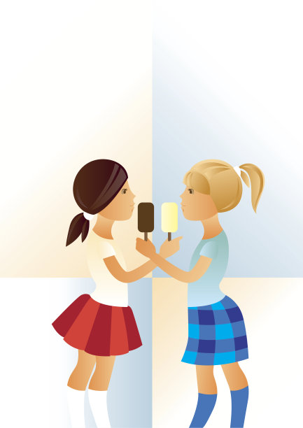 分享冰淇淋。图片下载