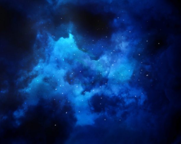 有星星和星云的夜空图片下载