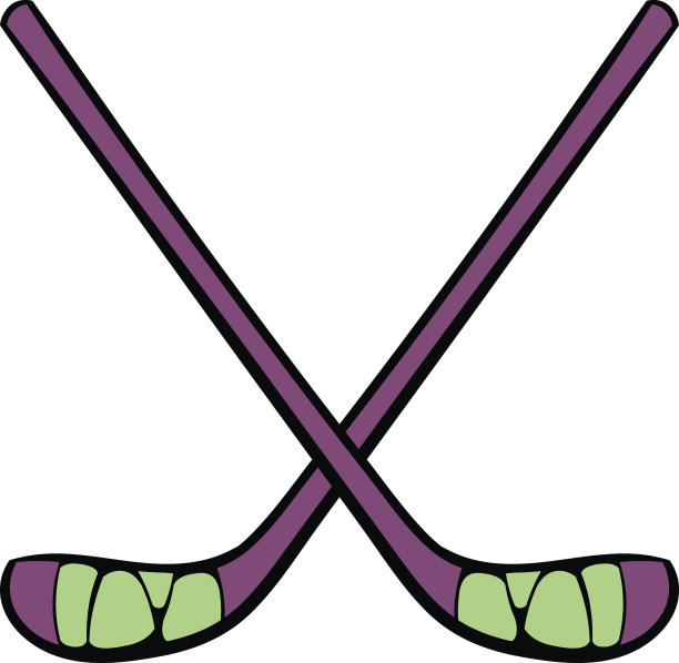 曲棍球棒图标，卡通图标图片下载