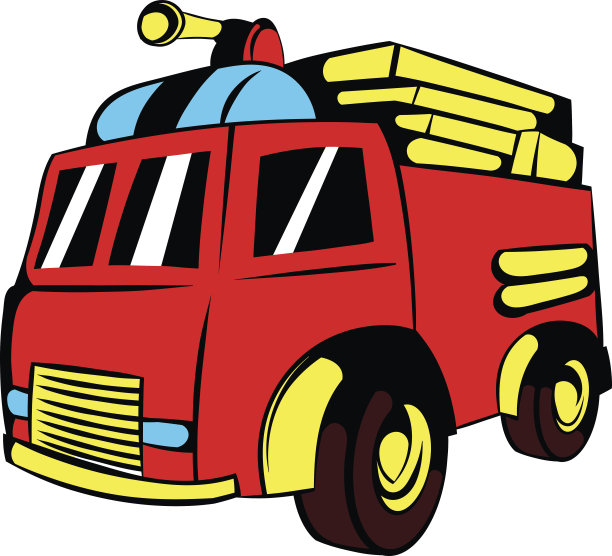 消防车图标卡通图片下载