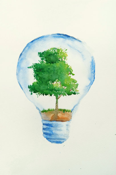 树灯泡图片下载