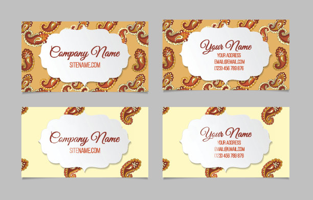 收集装饰性名片图片下载