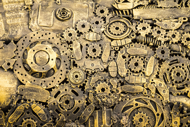 背景金属老式机械。图片下载